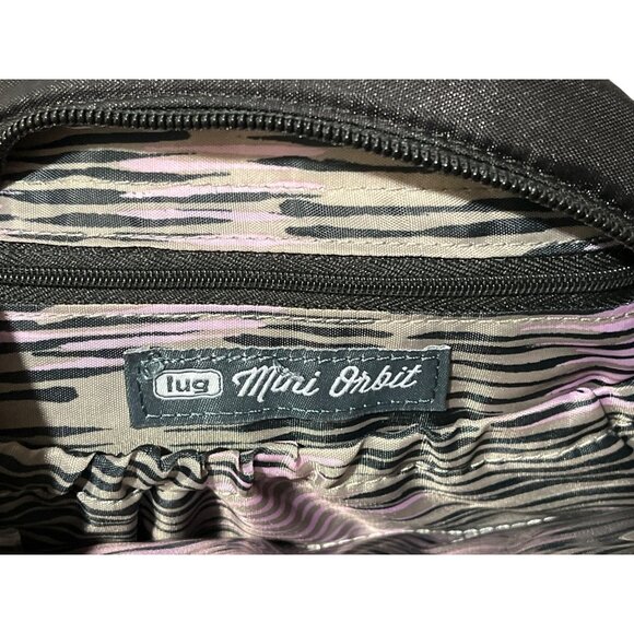 Lug Mini Orbit Quilted Nylon Backpack Black Iridescent Adjustable Straps - Picture 6 of 6